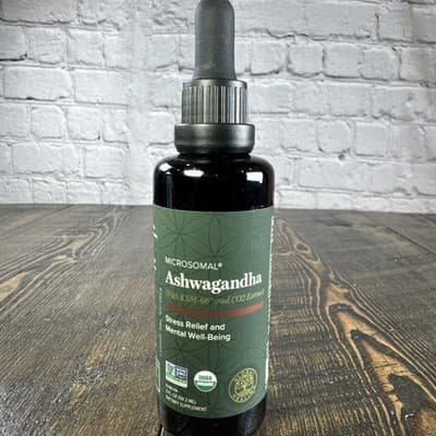 Global Healing Microsomal Ashwagandha Liquid Drops Stress Relief Mental 2 fl oz