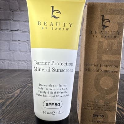 Beauty by Earth Mineral Sunscreen Barrier Protection SPF 50 Reef Friendly 4 floz - Thumbnail 2