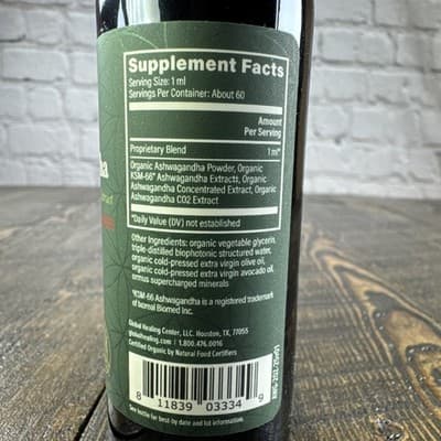 Global Healing Microsomal Ashwagandha Liquid Drops Stress Relief Mental 2 fl oz - Thumbnail 3