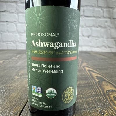 Global Healing Microsomal Ashwagandha Liquid Drops Stress Relief Mental 2 fl oz - Thumbnail 2