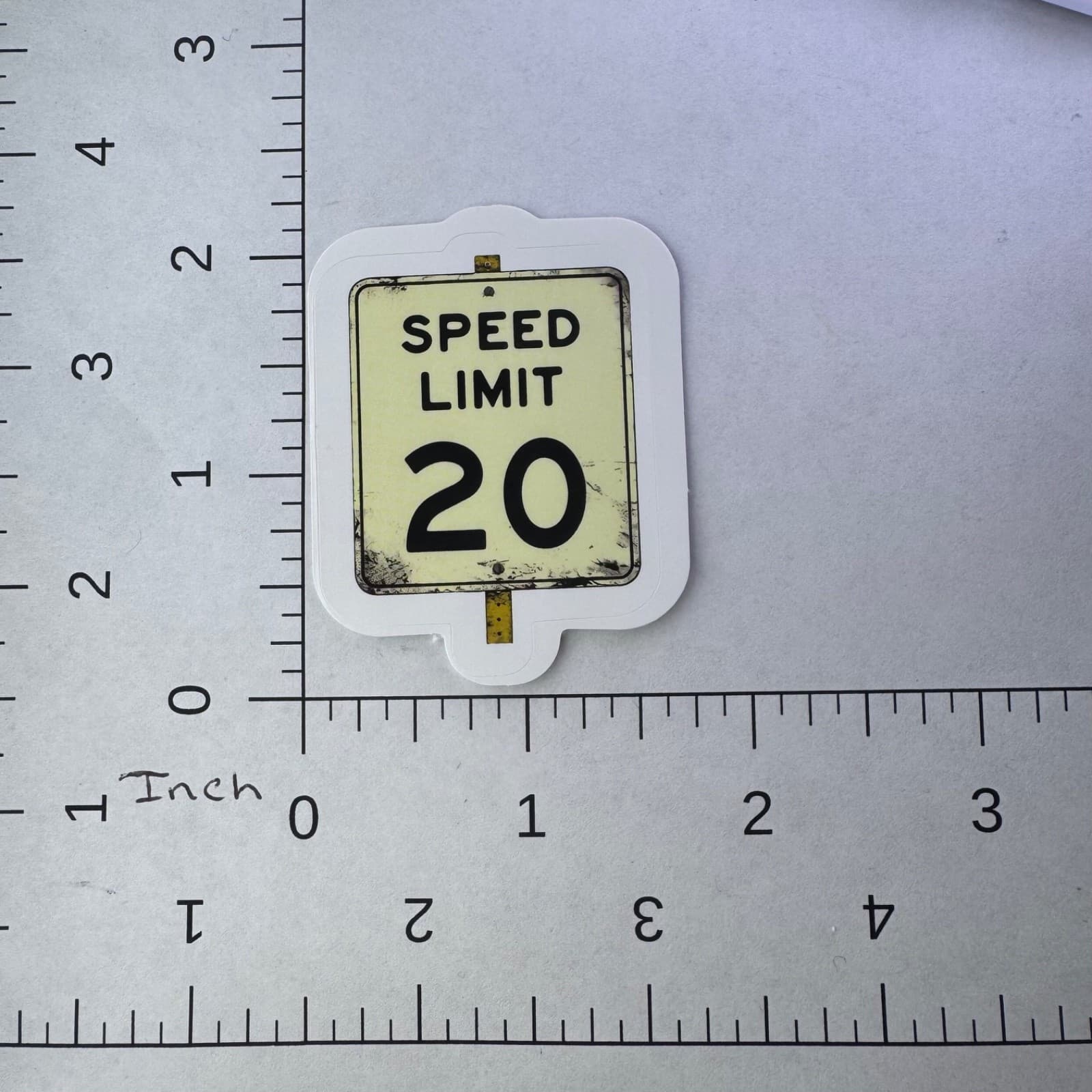 Speed Limit Sticker Road Sign - Water Bottle Phone Laptop Skateboard Hard Hat - Thumbnail 2