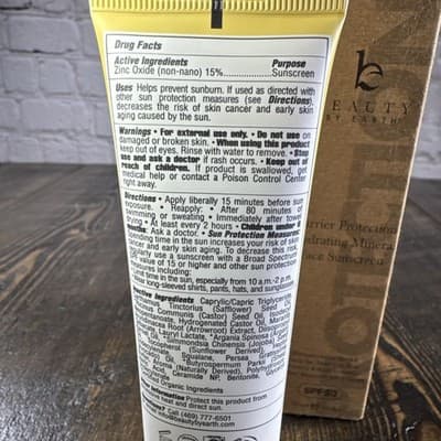 Beauty by Earth Mineral Sunscreen for Face SPF 50 Reef Friendly Broad Spectrum - Thumbnail 3