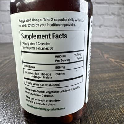Good Energy Products Urolithin A & NAD+ Longevity Complex Healthy Aging - Thumbnail 3