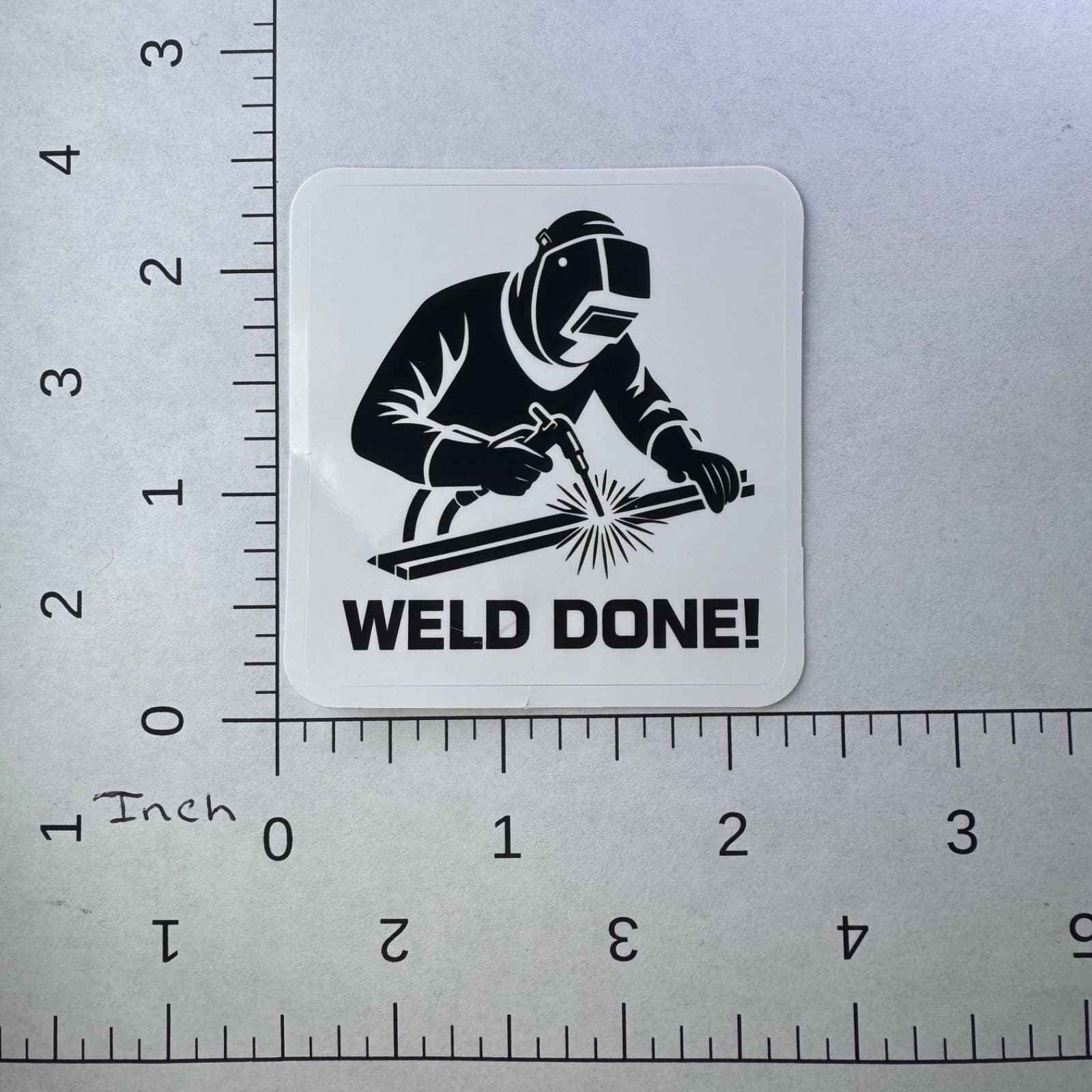 Weld Down Welder Sticker - Water Bottle Phone Laptop Skateboard Hard Hat - Thumbnail 2