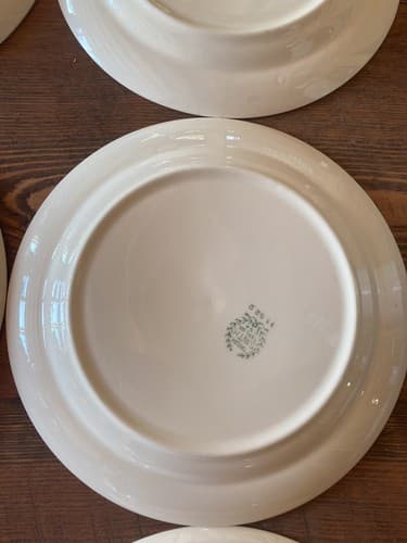 6 Plate Taylor Smith Taylor Swiss Provincial 7 1/4” Yellow Antique 1952 Plates - Thumbnail 15