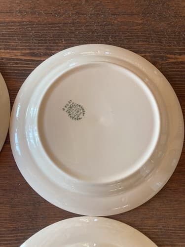 6 Plate Taylor Smith Taylor Swiss Provincial 7 1/4” Yellow Antique 1952 Plates - Thumbnail 17