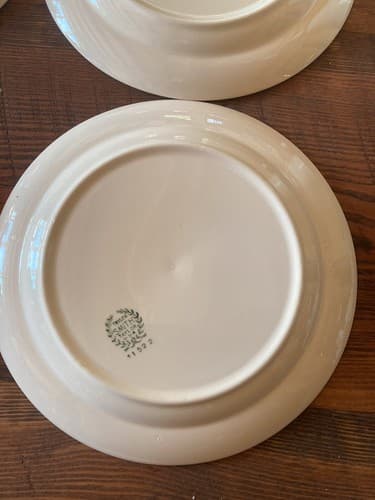 6 Plate Taylor Smith Taylor Swiss Provincial 7 1/4” Yellow Antique 1952 Plates - Thumbnail 13