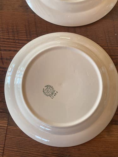 6 Plate Taylor Smith Taylor Swiss Provincial 7 1/4” Yellow Antique 1952 Plates - Thumbnail 12