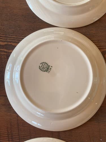 6 Plate Taylor Smith Taylor Swiss Provincial 7 1/4” Yellow Antique 1952 Plates - Thumbnail 14