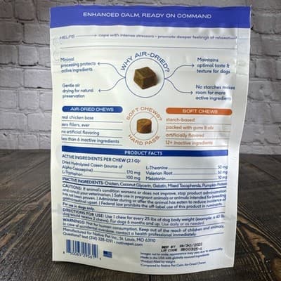 Native Pet - Calm - Real Chicken Air Dried Chews - Extra Relaxation & Stress - Thumbnail 4