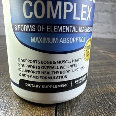 TopLux Magnesium Complex - Bone & Muscle - Overall Wellness - Regular Digestive - Thumbnail 5