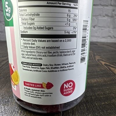 Physician’s Choice Fiber 60 Gummies Raspberry Lemon Digestion Support - Thumbnail 4