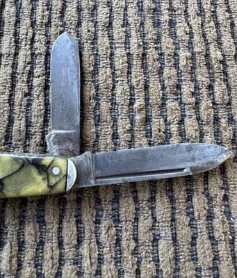 Vintage WW2 - Peters Shoes - Seneca Cutlery Co. 33 - Utica NY - Pocket Knife - Thumbnail 11