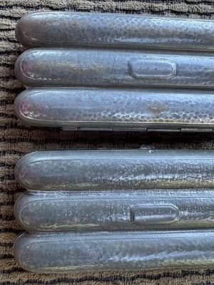 Lot Of 2 Antique/Vintage Steel cigar 3 Quantity, cases - Possible Civil War Era - Thumbnail 7