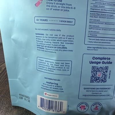 JoySpring Think Dust Natural Mood & Focus Support - 30 Sticks - Lemonade - Thumbnail 8