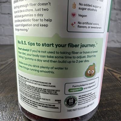 Physician’s Choice Fiber 60 Gummies Raspberry Lemon Digestion Support - Thumbnail 7