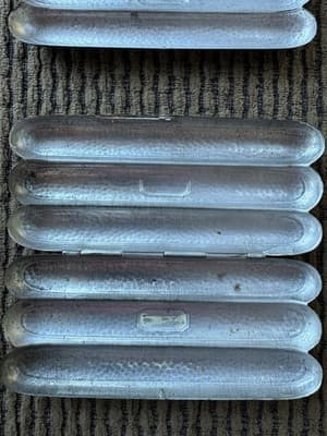 Lot Of 2 Antique/Vintage Steel cigar 3 Quantity, cases - Possible Civil War Era - Thumbnail 10