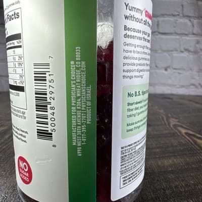 Physician’s Choice Fiber 60 Gummies Raspberry Lemon Digestion Support - Thumbnail 5