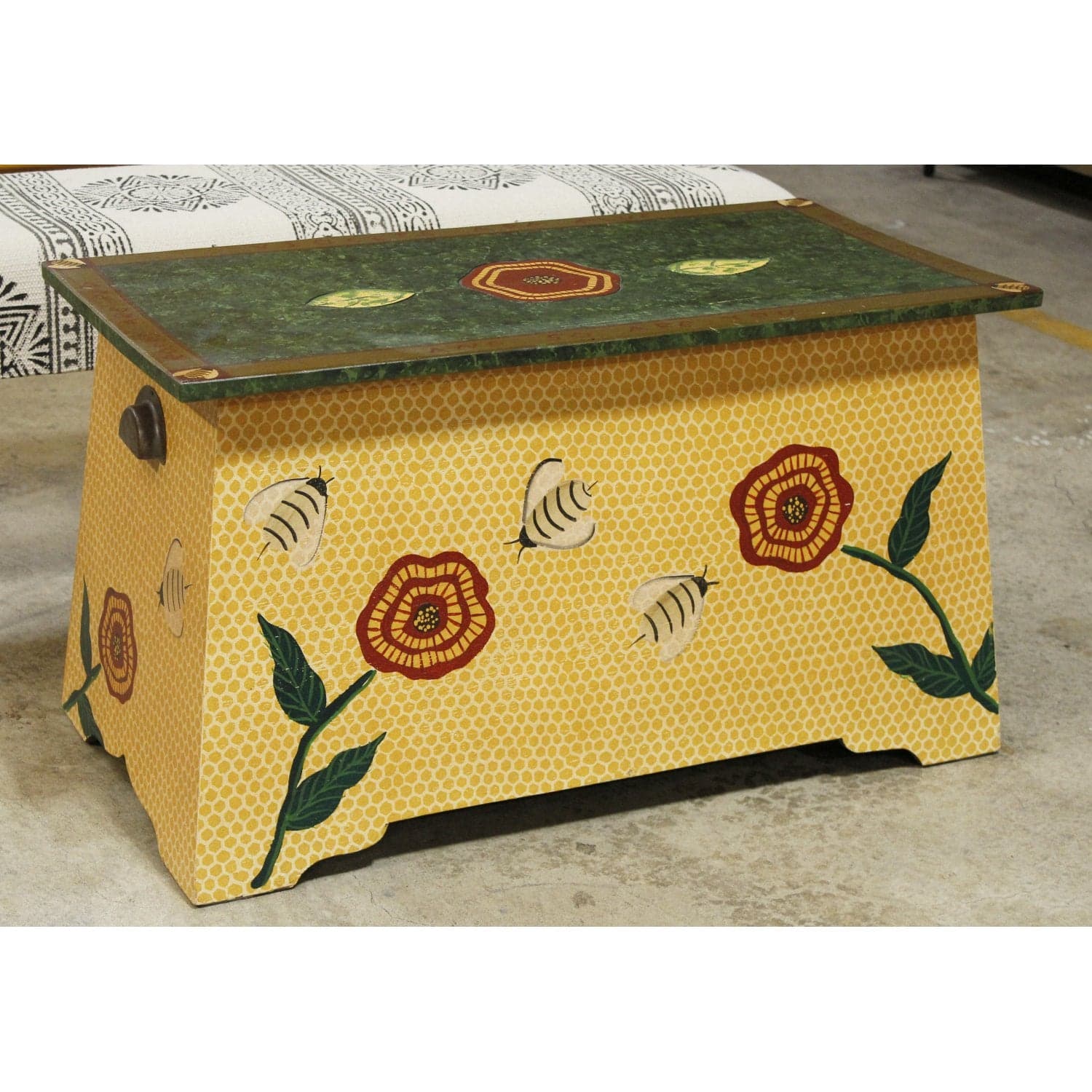 Palecek 'Bee Home' Brightly Painted Blanket Chest - Multi-Color - Thumbnail 3