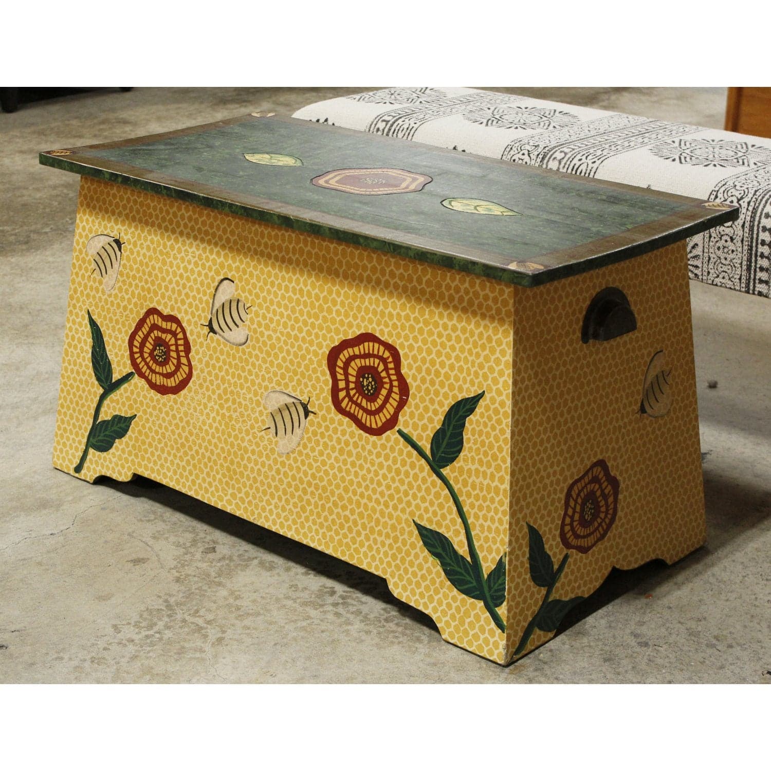 Palecek 'Bee Home' Brightly Painted Blanket Chest - Multi-Color - Thumbnail 4