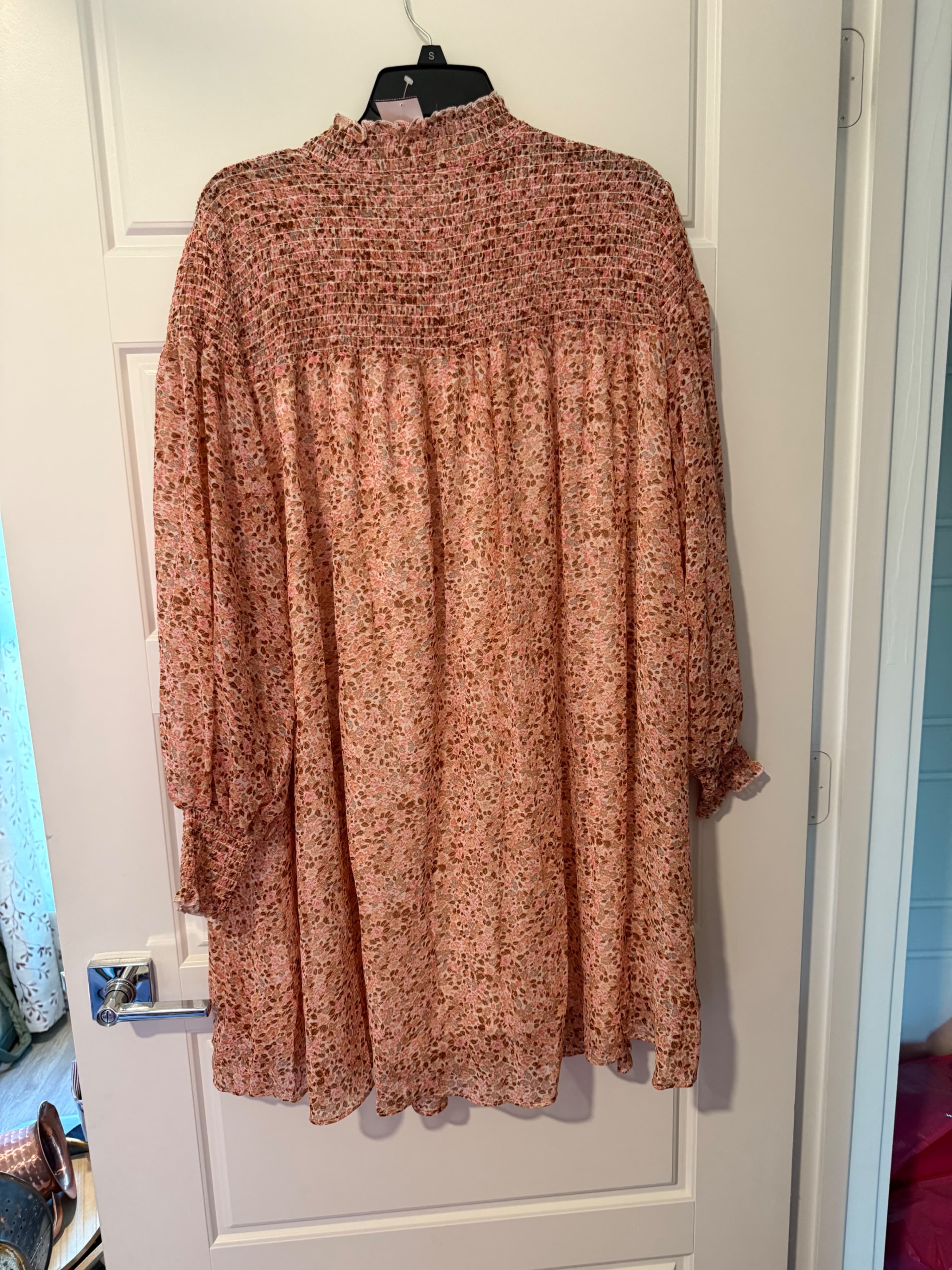 Terra & Sky Floral Smocked Dress 0X - Thumbnail 3