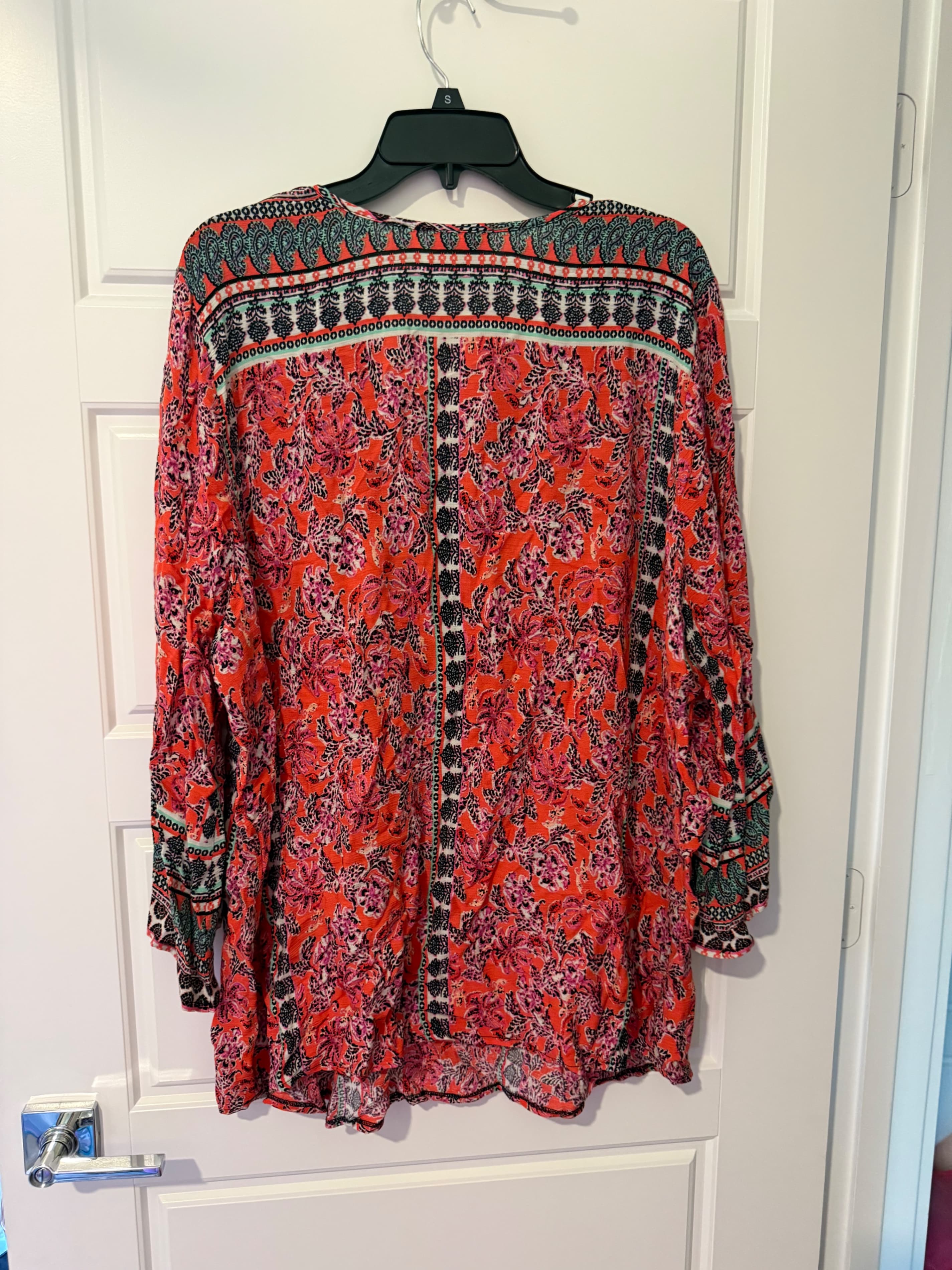 Studio Woman JPR Boho Floral Tunic Top 2X - Thumbnail 2