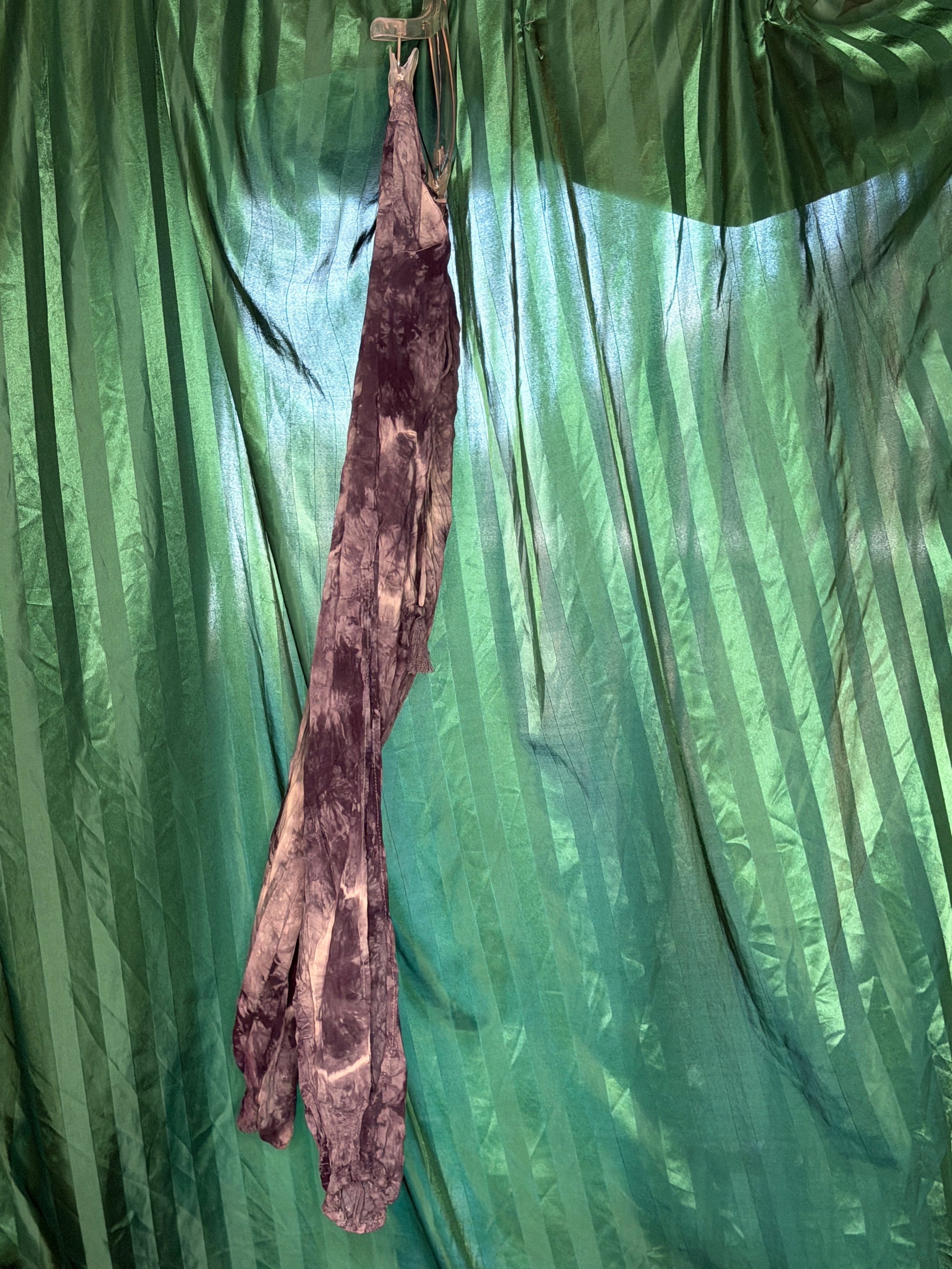 Oliveaceous Tie-Dye Rayon Pants Size M - Thumbnail 5