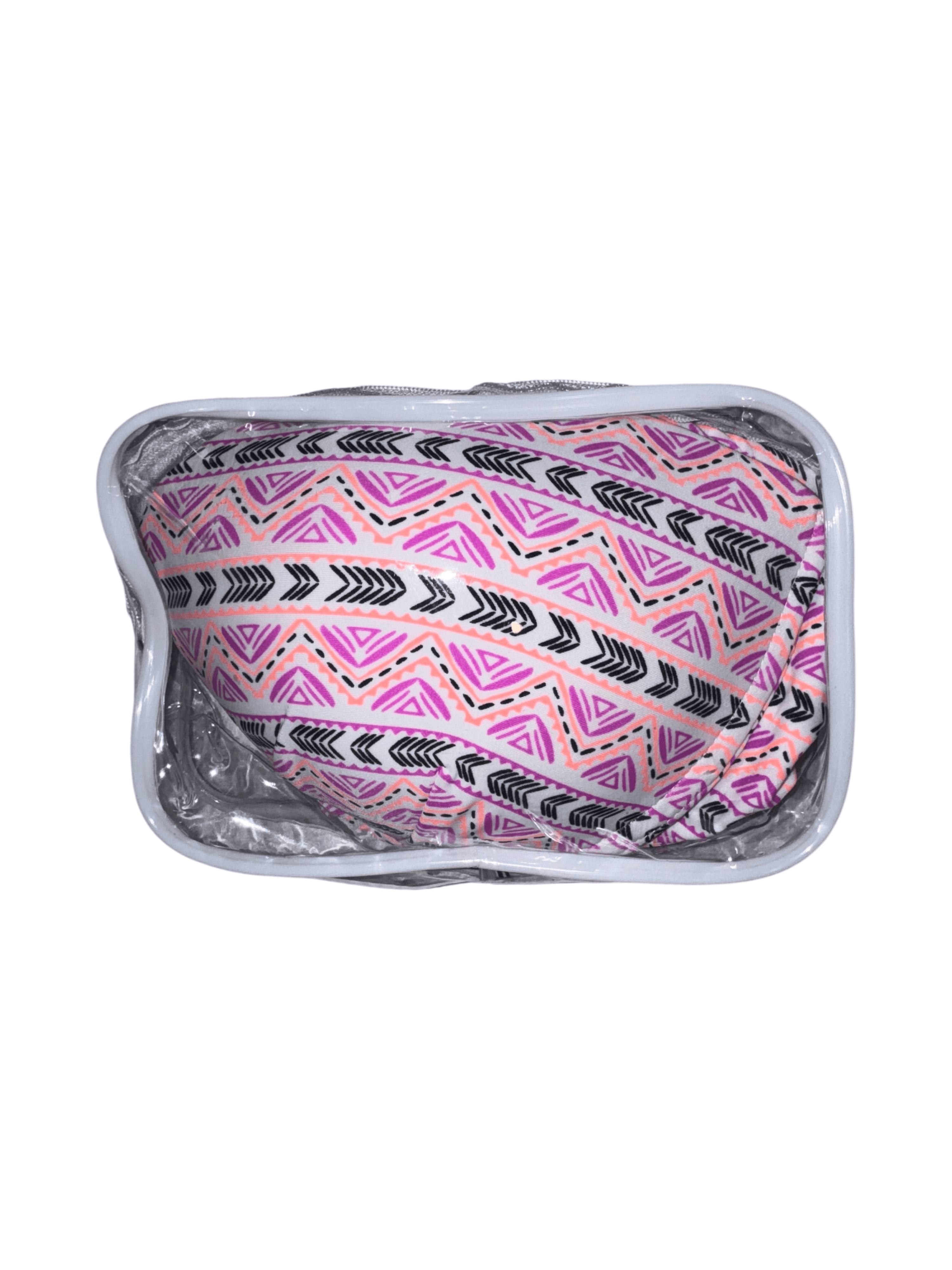 Pink Geometric Bikini Set Size xL - Thumbnail 3