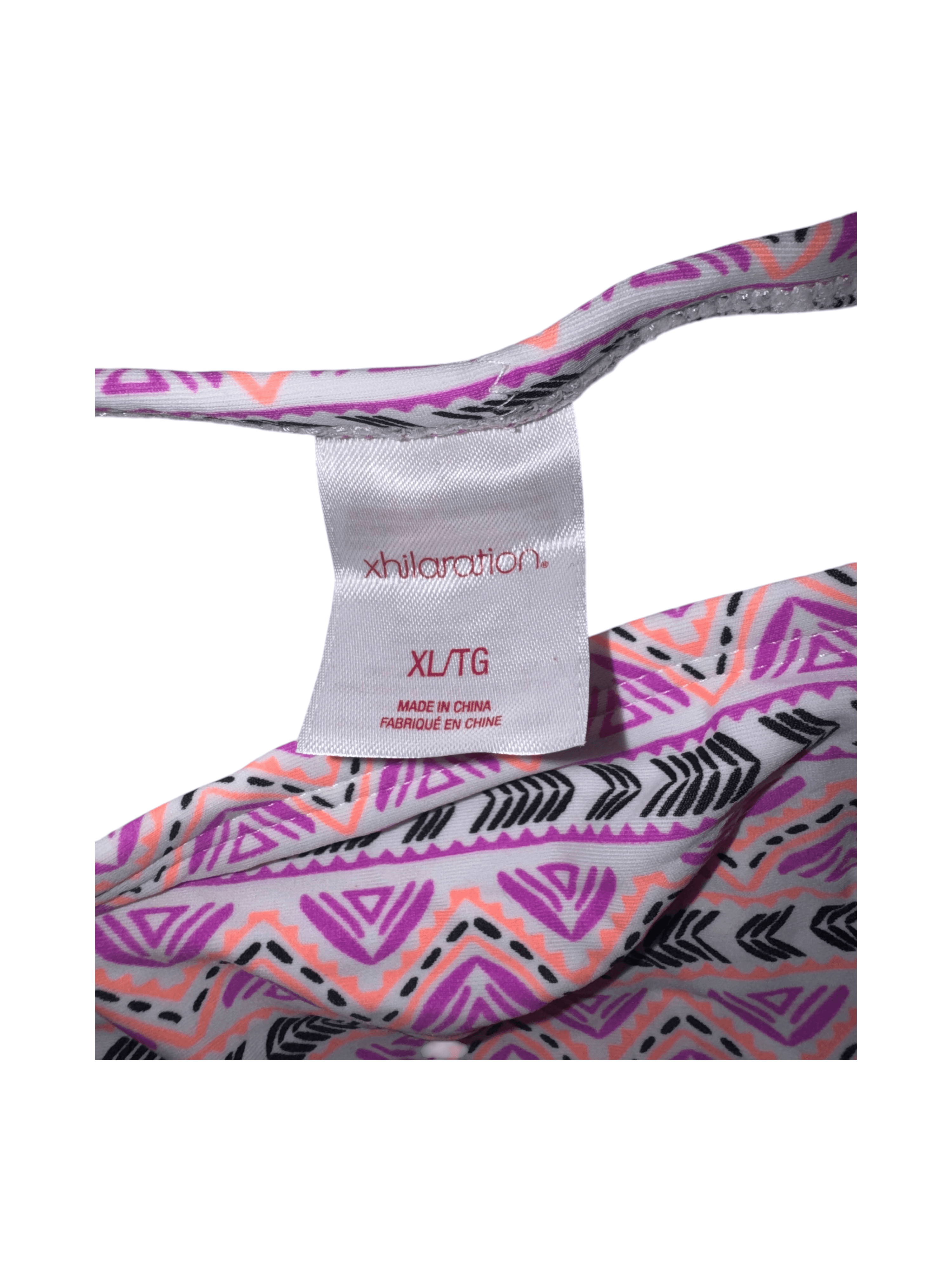 Pink Geometric Bikini Set Size xL - Thumbnail 6