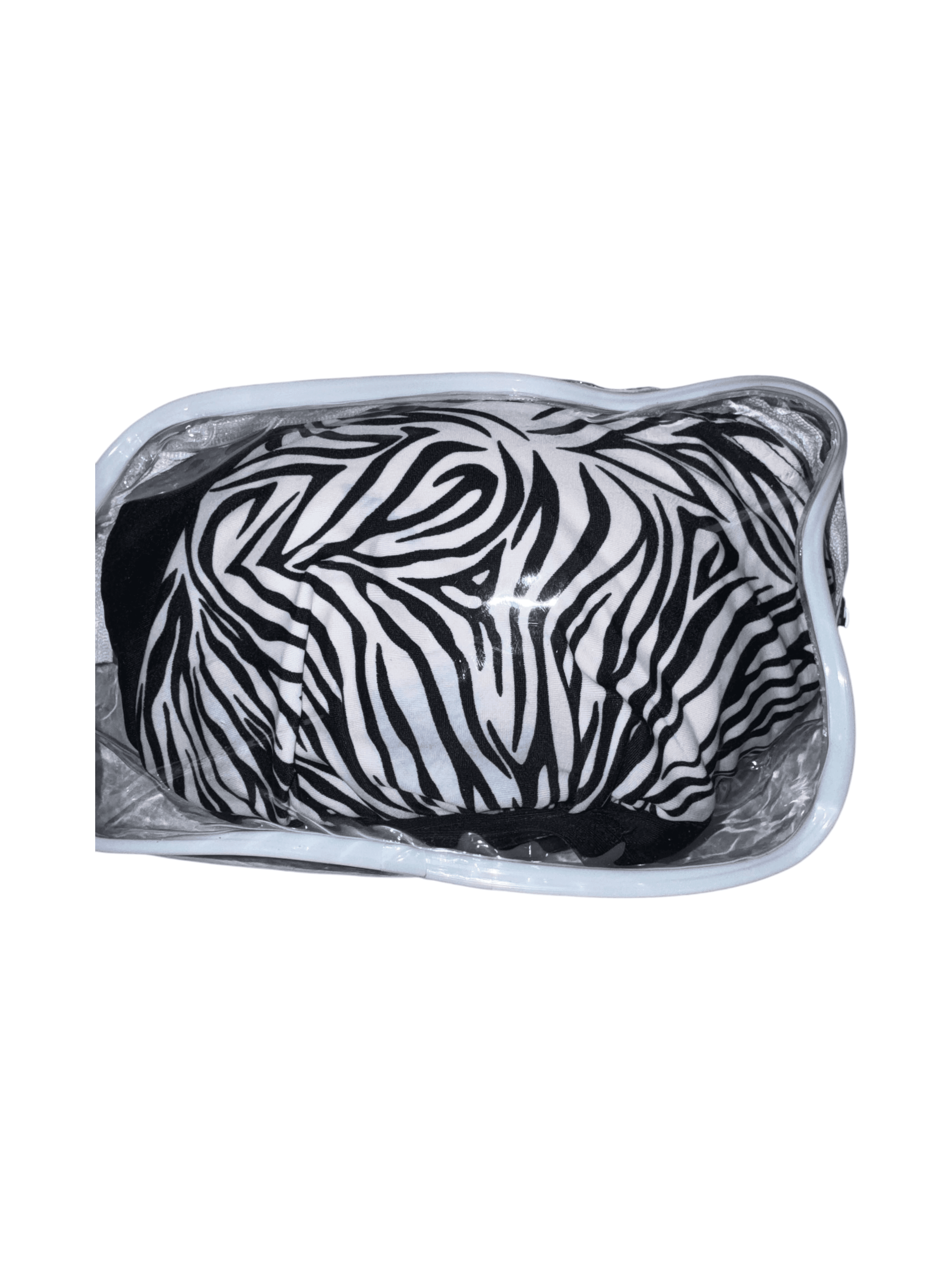 Zebra Print Bikini Top with Padded Cups XL EXTRA Large - Thumbnail 3