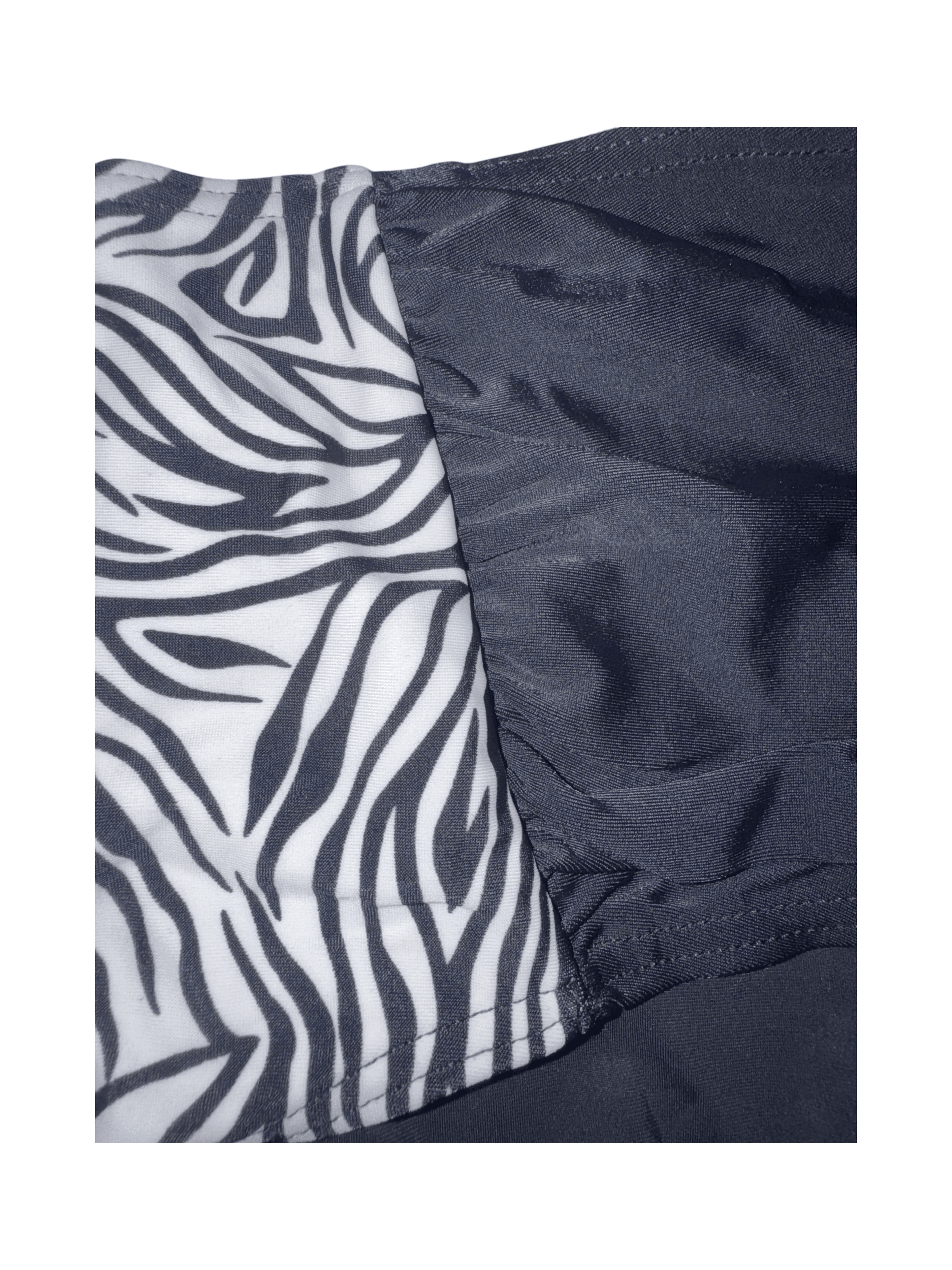 Zebra Print Bikini Top with Padded Cups XL EXTRA Large - Thumbnail 8