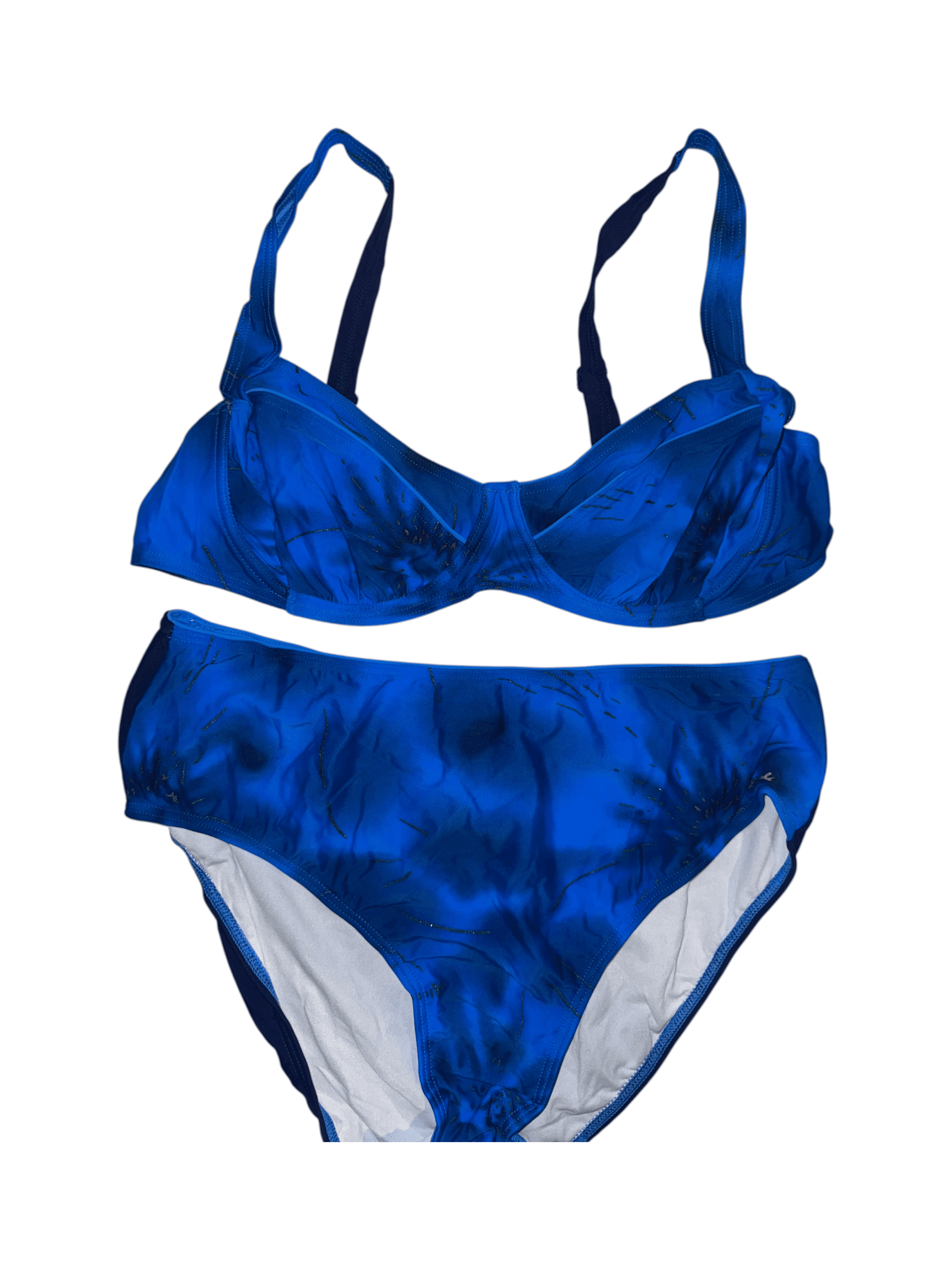 Blue Underwire Bikini Set Size 38D - Thumbnail 4