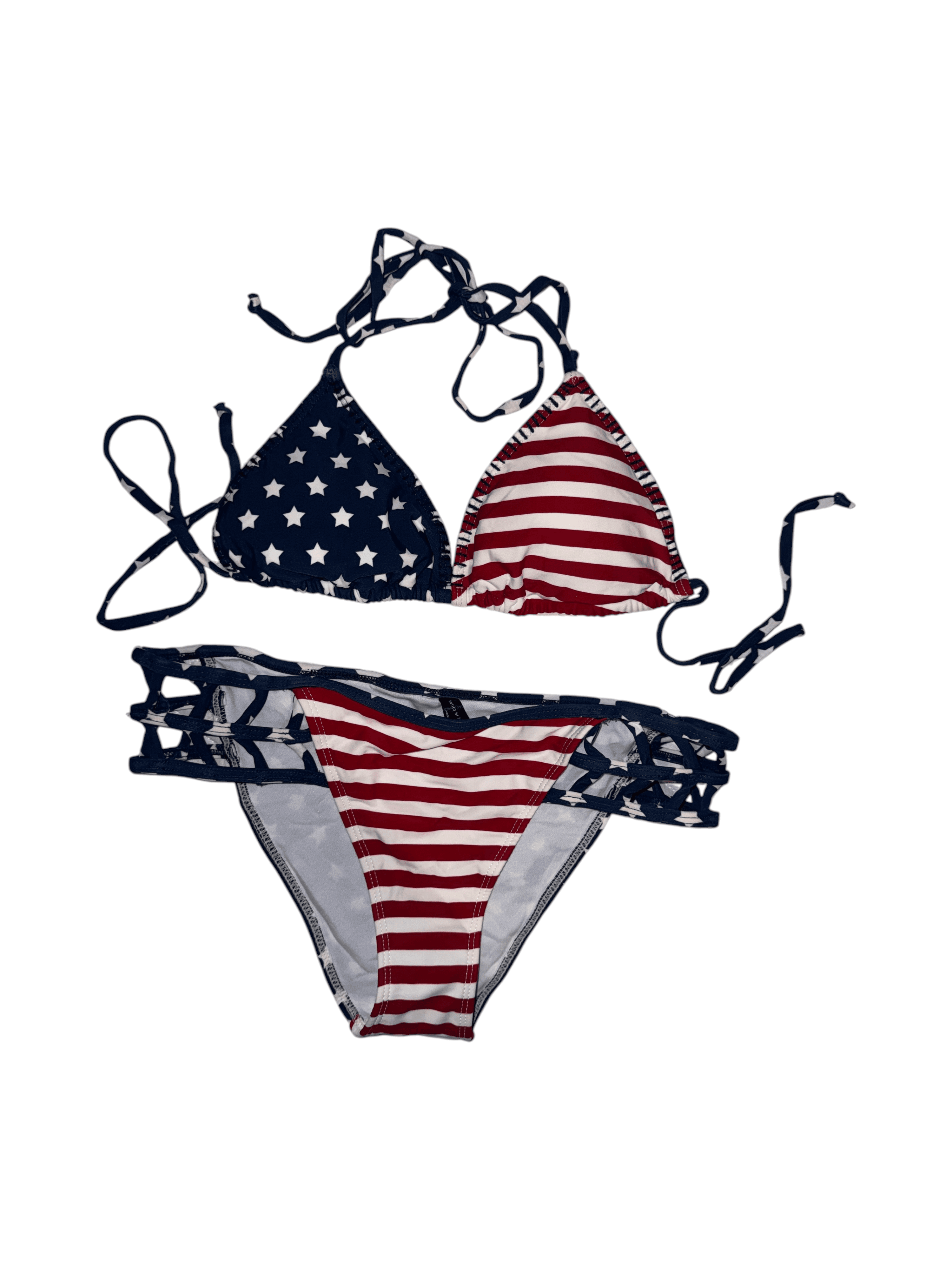 American Flag Bikini Set Size M - Thumbnail 6