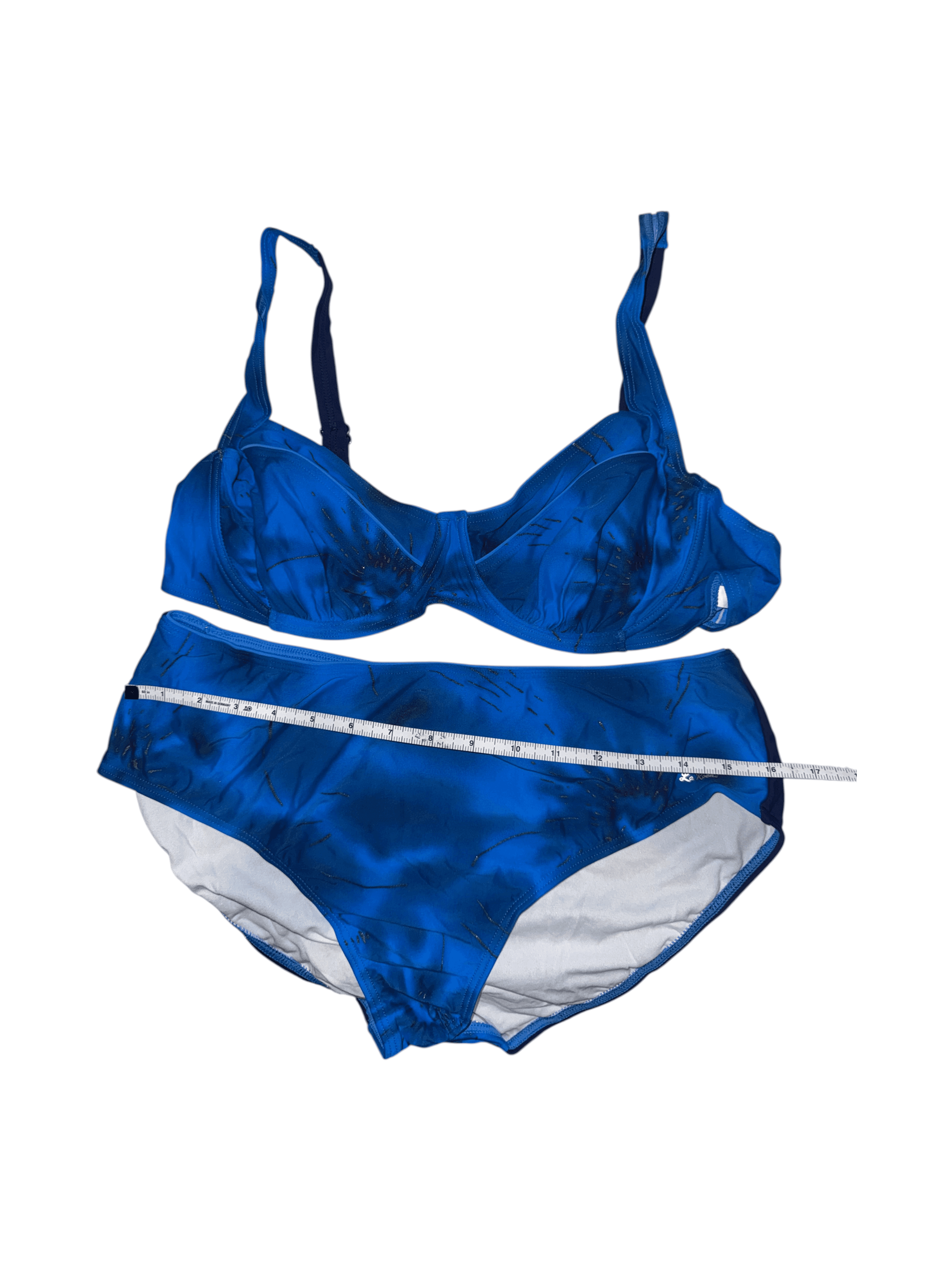 Blue Underwire Bikini Set Size 38D - Thumbnail 5