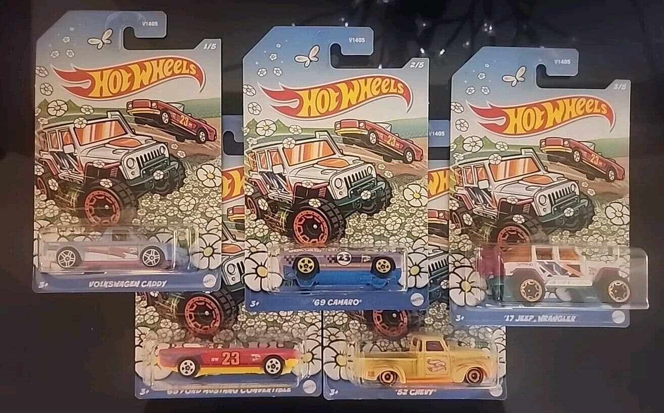 Hot Wheels 2023 Spring Easter Cars Complete Set of 5