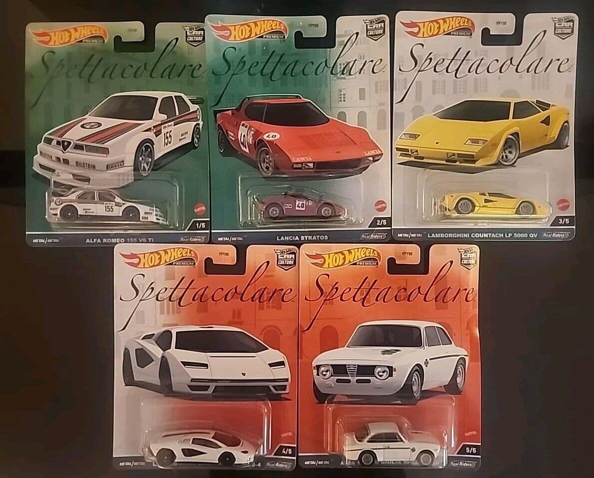 Mattel Hot Wheels Car Culture Spettacolare 1/64 Set of 5 Cars - FPY86-959B