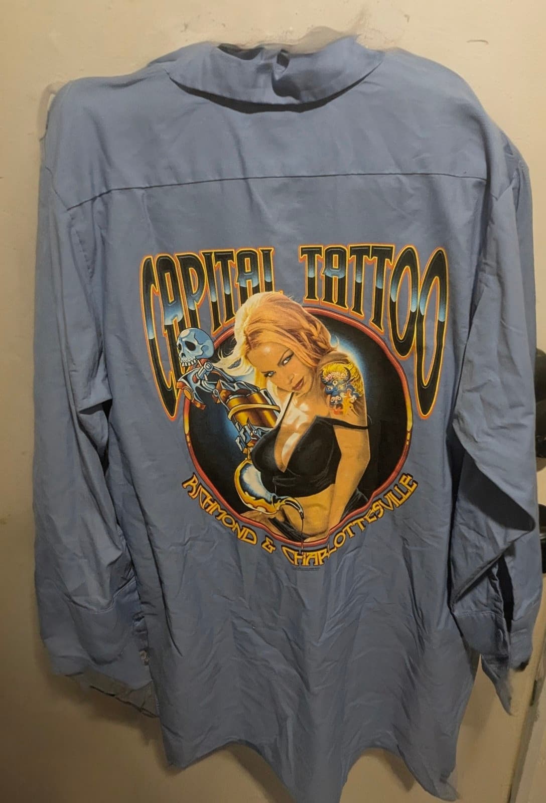Capitol Tattoo Vintage Button Up work shirt brand new