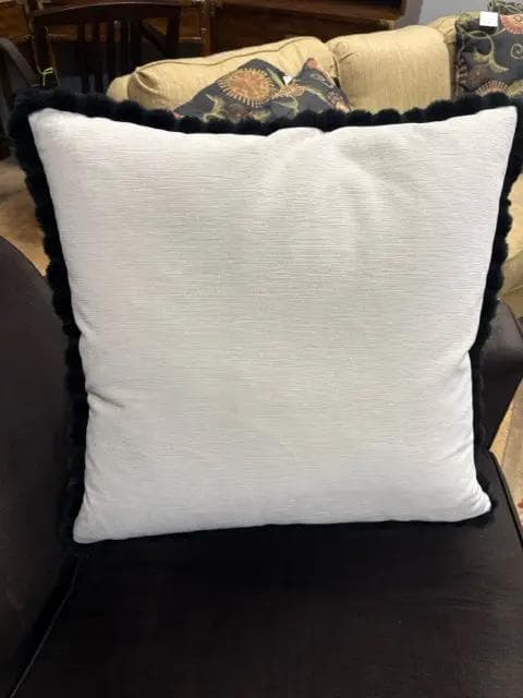 D.V. Kap Black and White Down Filled Akbar Tiger Pillows - Thumbnail 2