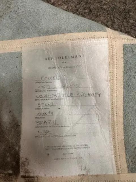 10 X 14 Restoration Hardware Potrero Hide Patchwork Grey Rug - Thumbnail 3