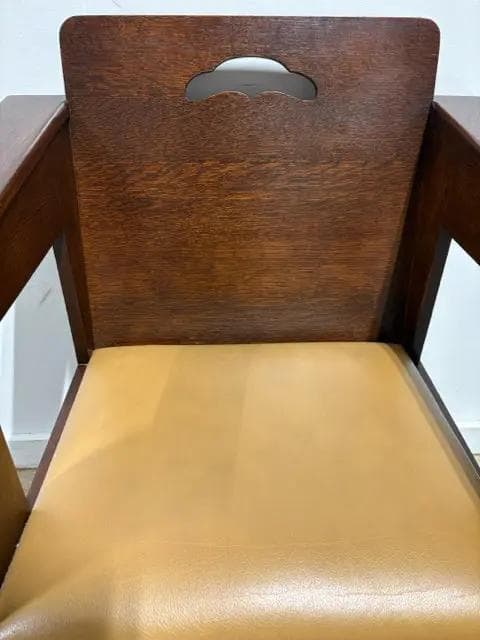 Stickley Mission Collection Limbert Style Oak Cafe Chair - Thumbnail 2