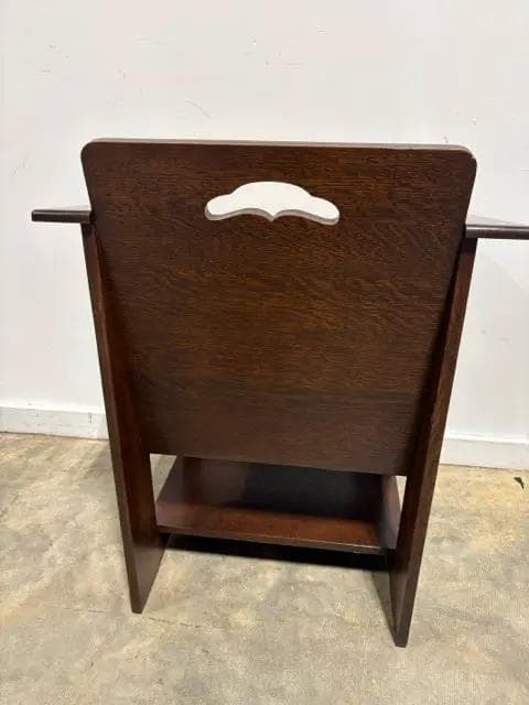Stickley Mission Collection Limbert Style Oak Cafe Chair - Thumbnail 4