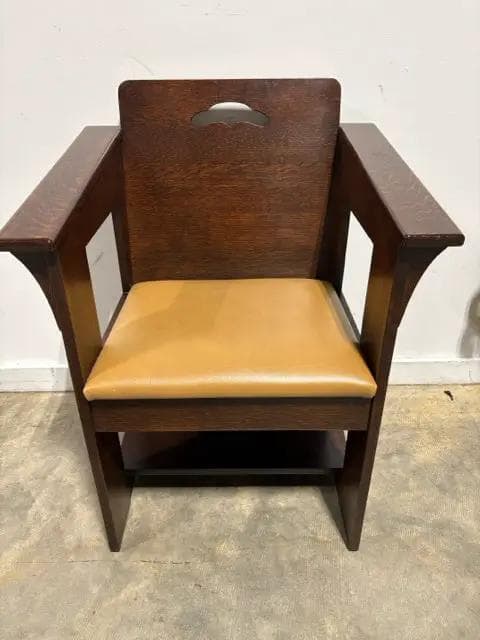 Stickley Mission Collection Limbert Style Oak Cafe Chair