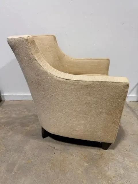Beige Sloped Arm Living Room Chair - Thumbnail 2