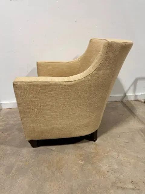 Beige Sloped Arm Living Room Chair - Thumbnail 4