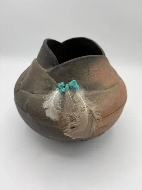 Raku Ceramic Pot By Caroline Kenner
