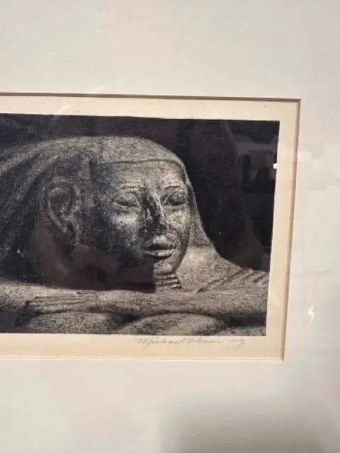 "Hetep" Handcolored Framed Lithograph By Michael Jilg - Thumbnail 2
