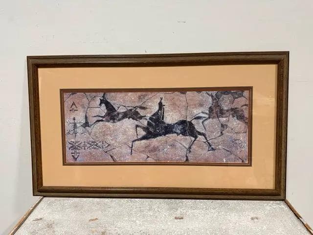 "Ancient Run" Framed Artwork By Cecelia Henle
