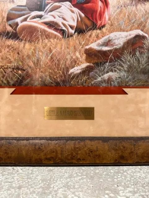 "Little Navajo Shepherd" Framed Print By Alfredo Rodriguez - Thumbnail 2