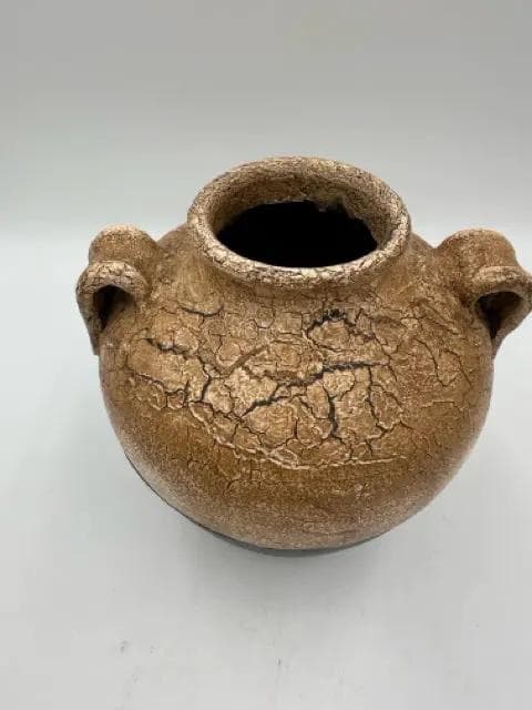 Black And Cream Terracotta Pot - Thumbnail 2