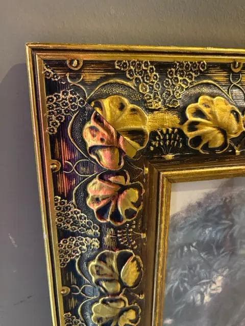Ophelia by Arthur Hughes Print in Ornate Gold Frame - Thumbnail 2
